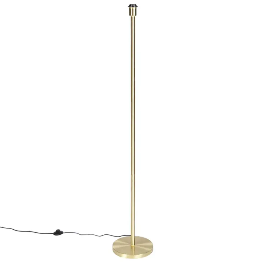 Staande Lampen-QAZQA vloerlampen simplo goudkleurig e27