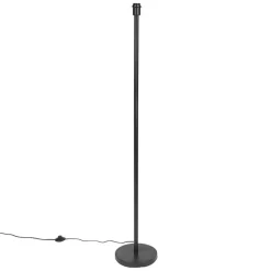 Staande Lampen-QAZQA vloerlampen simplo zwart e27