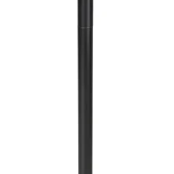 QAZQA vloerlampen simplo stof zwart e27