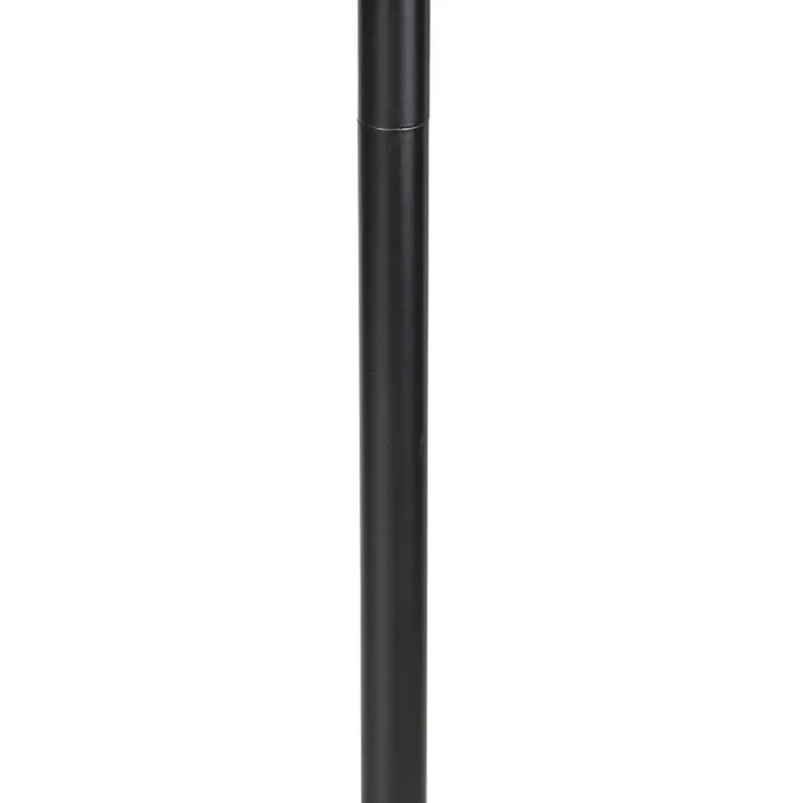 QAZQA vloerlampen simplo stof zwart e27