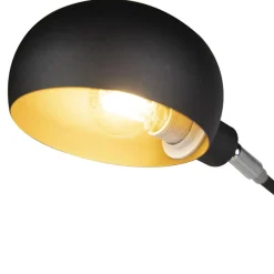 Staande Lampen-QAZQA vloerlampen sixties zwart e14