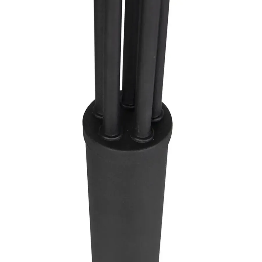Staande Lampen-QAZQA vloerlampen sixties zwart e14
