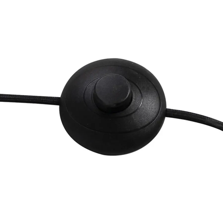 Staande Lampen-QAZQA vloerlampen sixties zwart e14