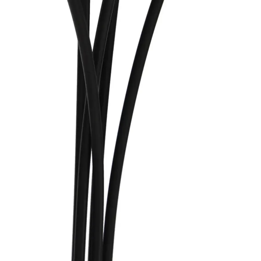 QAZQA vloerlampen sixties fl zwart e14