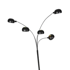QAZQA vloerlampen sixties fl zwart e14