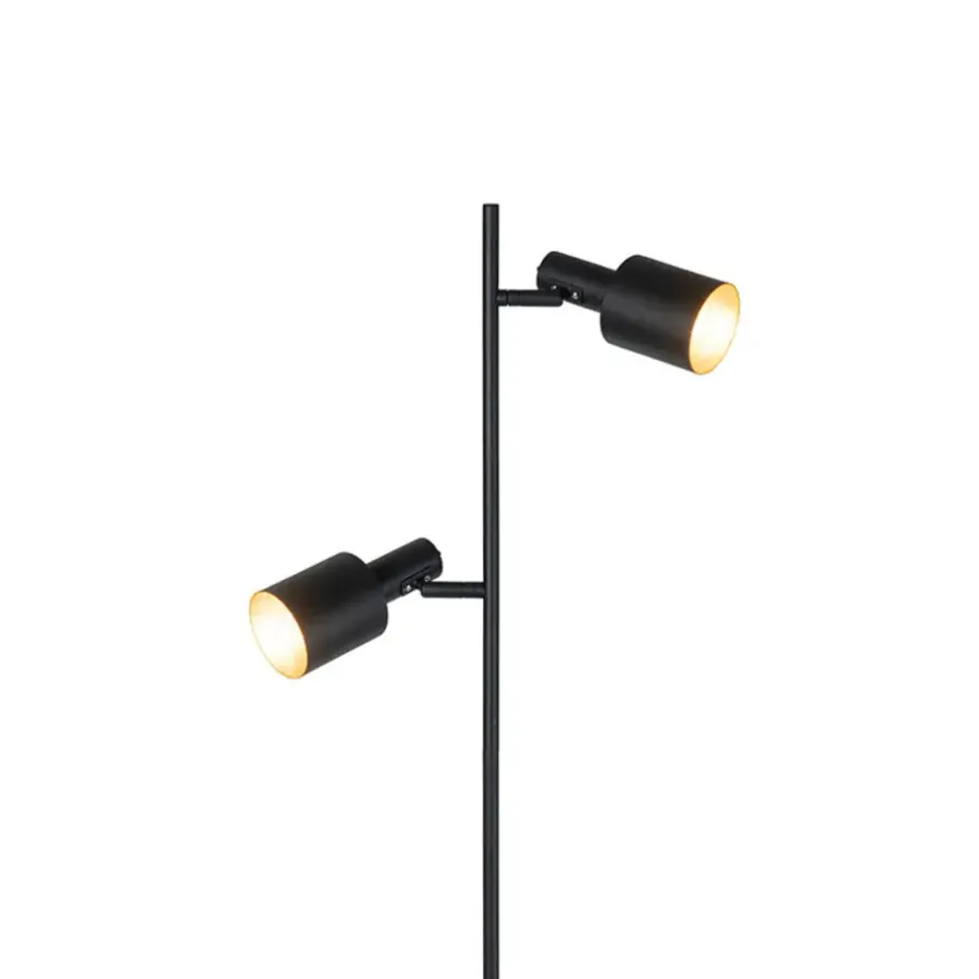 QAZQA vloerlampen stijn zwart e27