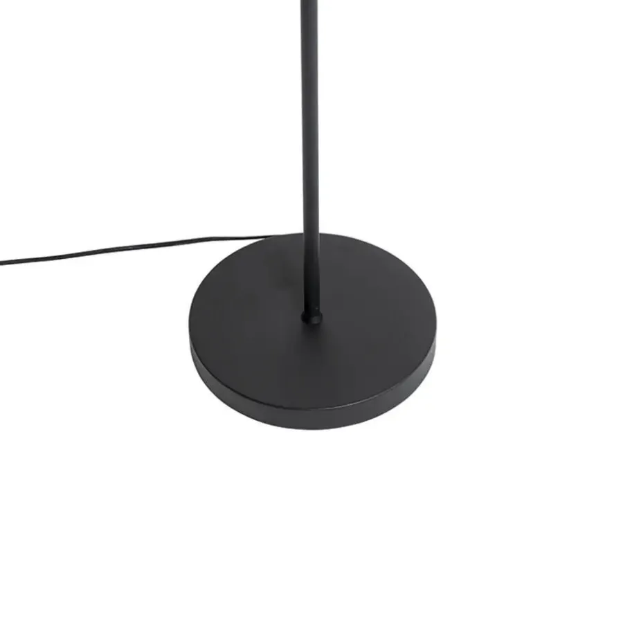 QAZQA vloerlampen stijn zwart e27