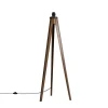 QAZQA vloerlampen tripod_classic bruin e27