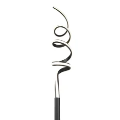 Staande Lampen-QAZQA vloerlampen twisted fl zwart geïntegreerde led