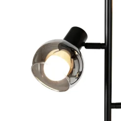 QAZQA vloerlampen vidro zwart e14