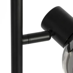 Staande Lampen-QAZQA vloerlampen vidro zwart e14