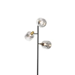 Staande Lampen-QAZQA vloerlampen zuzanna grijs e14