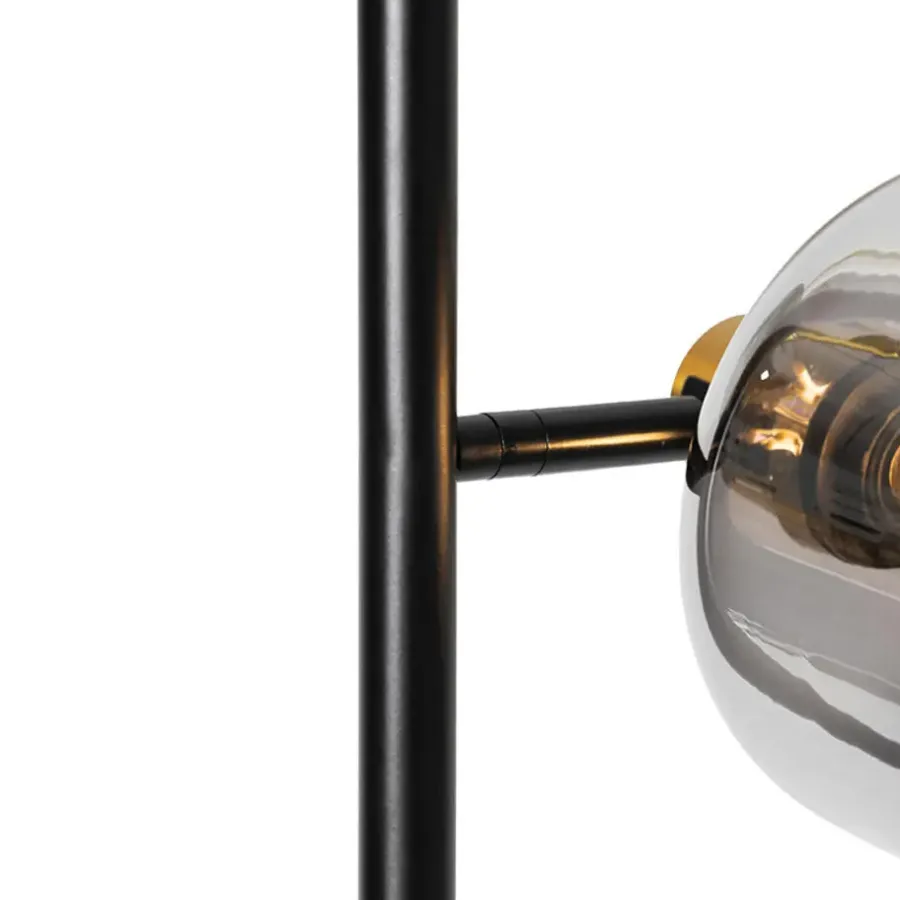 Staande Lampen-QAZQA vloerlampen zuzanna grijs e14