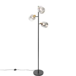 Staande Lampen-QAZQA vloerlampen zuzanna grijs e14