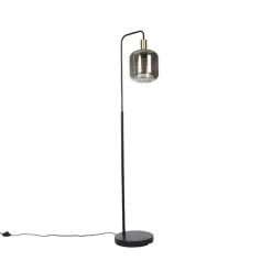 Staande Lampen-QAZQA vloerlampen zuzanna grijs e27