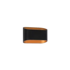 QAZQA wandlampen alone zwart g9