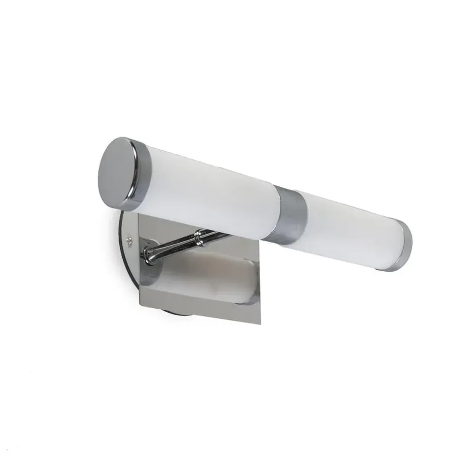 QAZQA wandlampen bath zilverkleurig g9