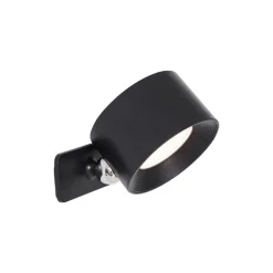 QAZQA wandlampen bright zwart geïntegreerde led