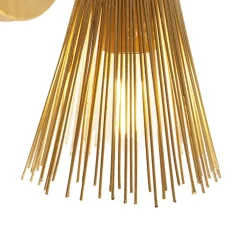 QAZQA wandlampen broom goudkleurig e27