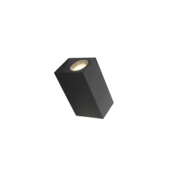 QAZQA wandlampen buiten baleno zwart gu10