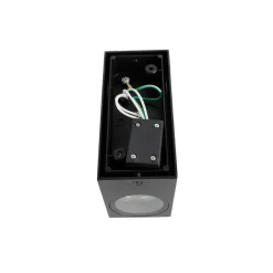 QAZQA wandlampen buiten baleno zwart gu10