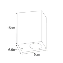 QAZQA wandlampen buiten baleno goudkleurig gu10