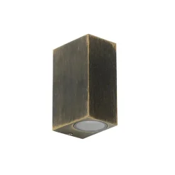 QAZQA wandlampen buiten baleno goudkleurig gu10