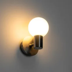 Wandlampen-QAZQA wandlampen buiten cederic zilverkleurig g9