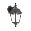 Buitenverlichting|Wandlampen-QAZQA wandlampen buiten capital zwart e27