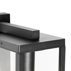 QAZQA wandlampen buiten charlois zwart e27