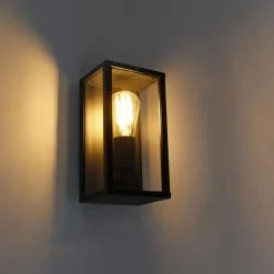Wandlampen-QAZQA wandlampen buiten charlois zwart e27