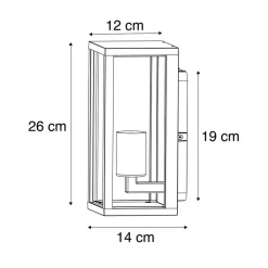 Wandlampen-QAZQA wandlampen buiten charlois zwart e27