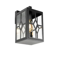 Wandlampen-QAZQA wandlampen buiten dover zwart e27