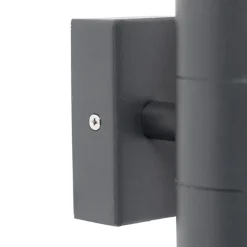 QAZQA wandlampen buiten duo grijs gu10