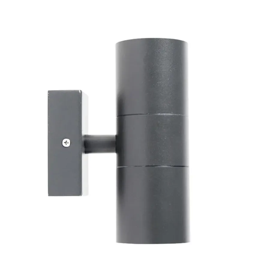 QAZQA wandlampen buiten duo grijs gu10