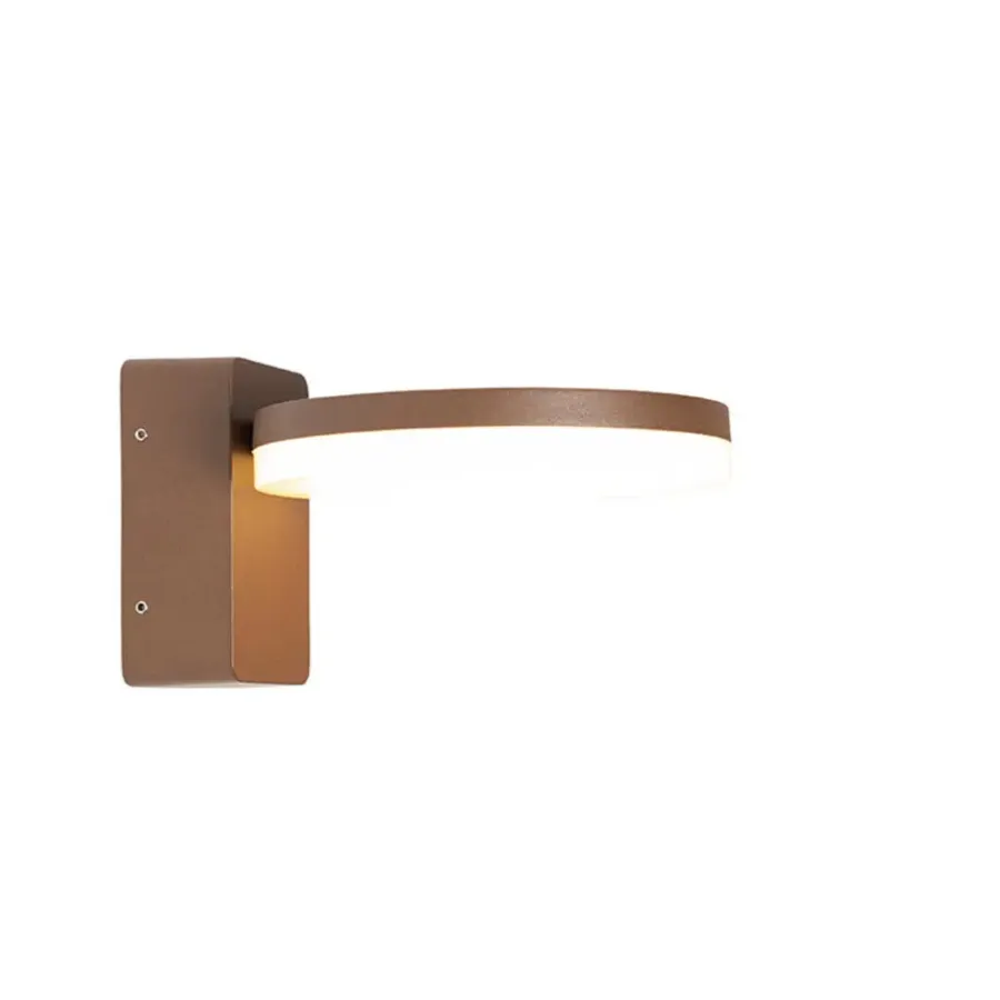 Wandlampen-QAZQA wandlampen buiten esmee bronskleurig geïntegreerde led