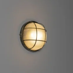 QAZQA wandlampen buiten hanneke goudkleurig e27
