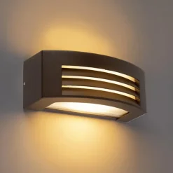 Wandlampen-QAZQA wandlampen buiten hurricane bronskleurig e27