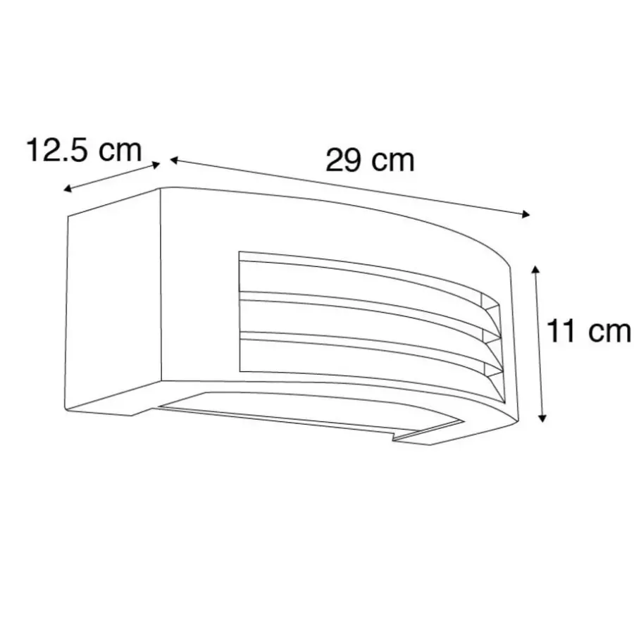 Wandlampen-QAZQA wandlampen buiten hurricane bronskleurig e27