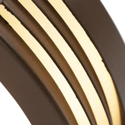 Wandlampen-QAZQA wandlampen buiten hurricane bronskleurig e27