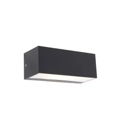 QAZQA wandlampen buiten houks zwart e27