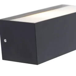 QAZQA wandlampen buiten houks zwart e27