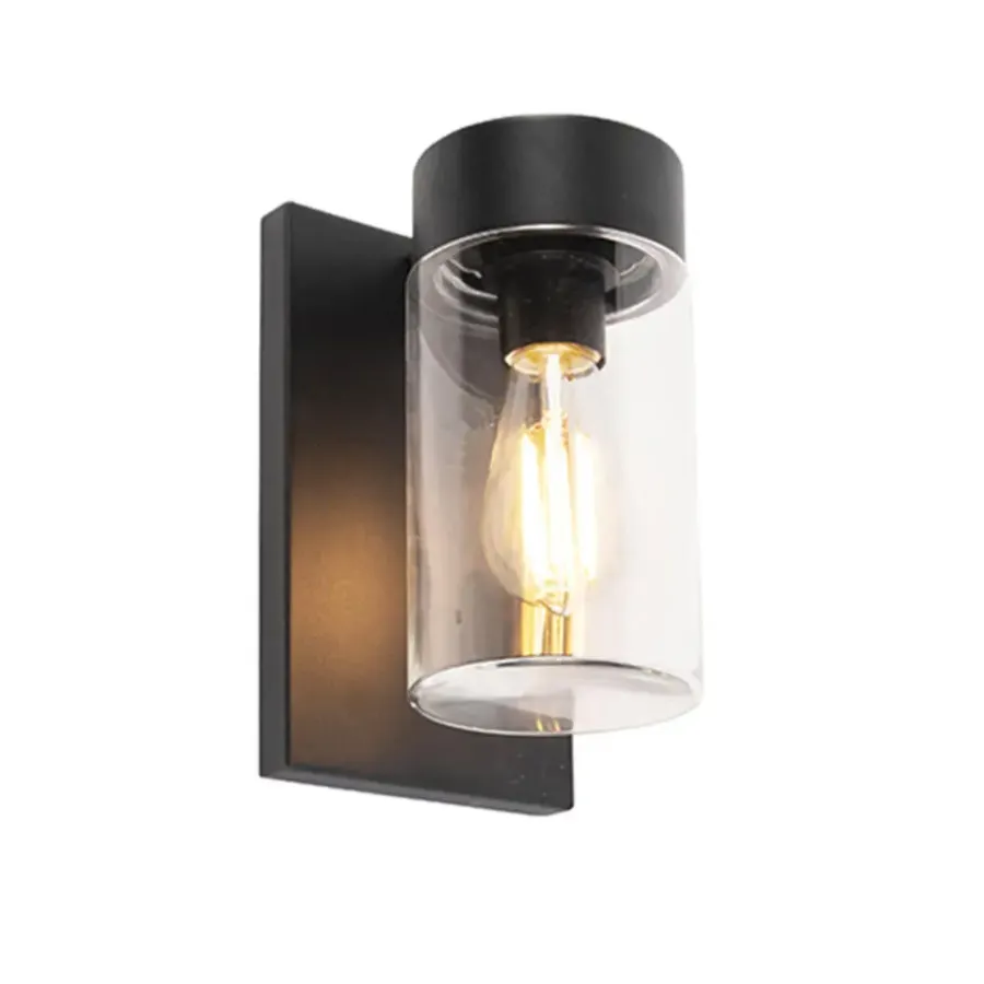 Wandlampen-QAZQA wandlampen buiten jarra zwart e27
