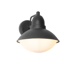 Buitenverlichting-QAZQA wandlampen buiten marcel zwart e27