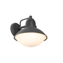 Buitenverlichting-QAZQA wandlampen buiten marcel zwart e27