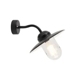 QAZQA wandlampen buiten munich zwart e27