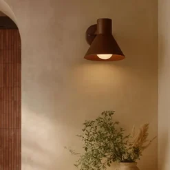 Wandlampen-QAZQA wandlampen buiten natas bronskleurig e27