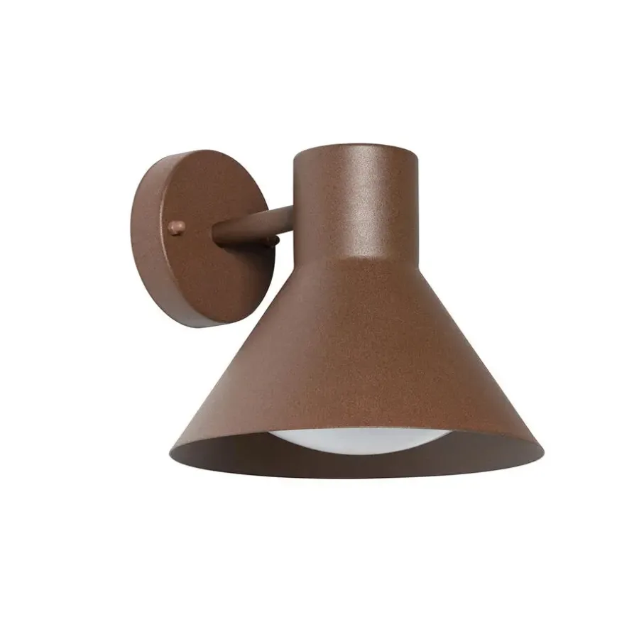 Wandlampen-QAZQA wandlampen buiten natas bronskleurig e27