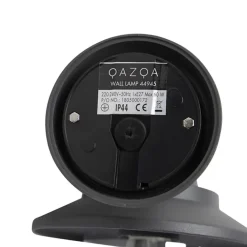QAZQA wandlampen buiten oxford grijs e27