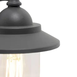 QAZQA wandlampen buiten oxford grijs e27